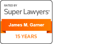 Rated By Super Lawyers | James M. Garner | 15 years